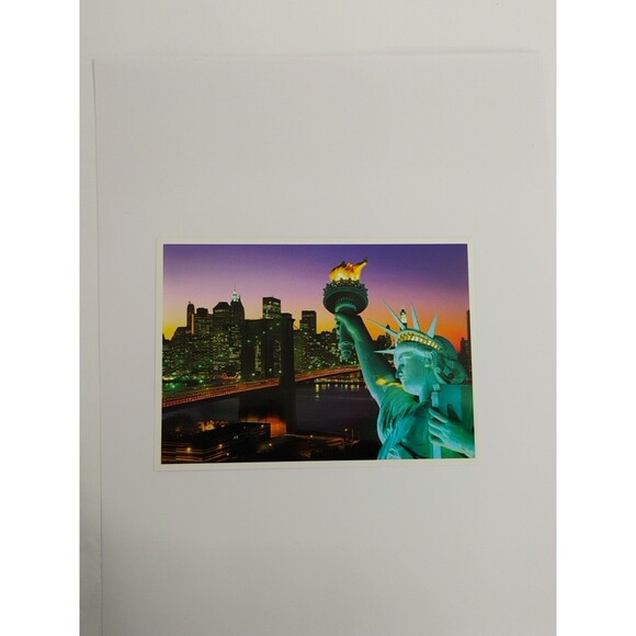 New York City NY chrome postcard Statue of Liberty view - Picture 9 of 9